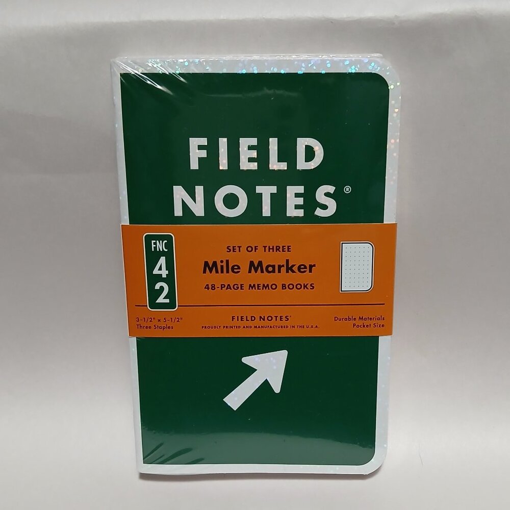 New/Sealed Field Notes Spring 2019 -- MILE MARKER -- Three 48-Page Memo Books